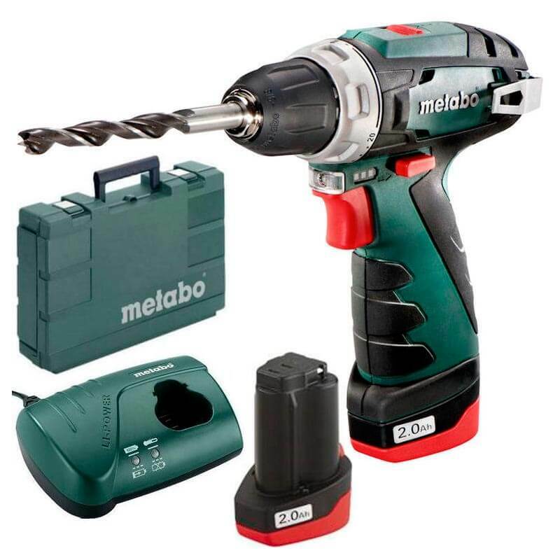 Шуруповерт Metabo PowerMaxx BS (600080500) 10.8В, 2X2АЧ, Кейс