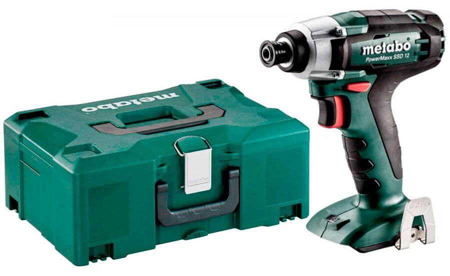 Гайковерт Metabo PowerMaxx SSD 12 Metaloc (601114840) 115Нм, 12В, КЕЙС, без АКБ и ЗУ