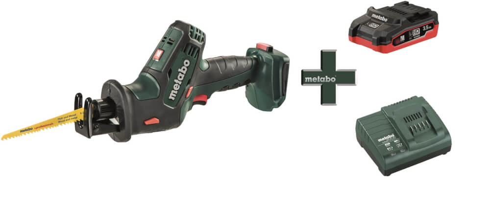 Сабельная акк. пила Metabo SSE 18 LTX Compact (T0334) 18В, 1Х3.5АЧ LiHD, Картон