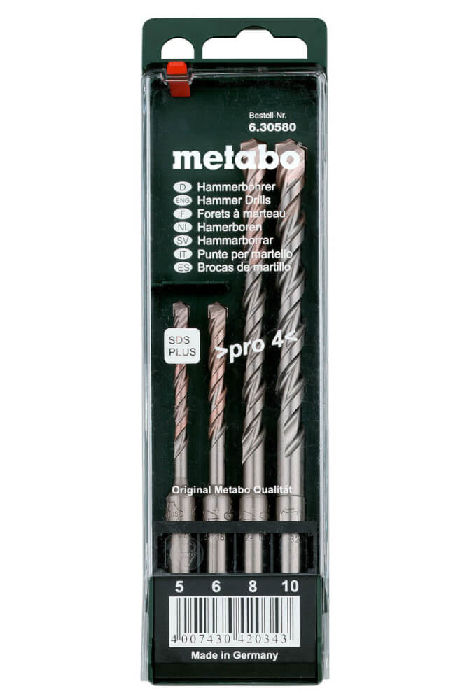 Набор буров SDS-plus METABO 5-6-8-10 мм 4 шт. (630580000)
