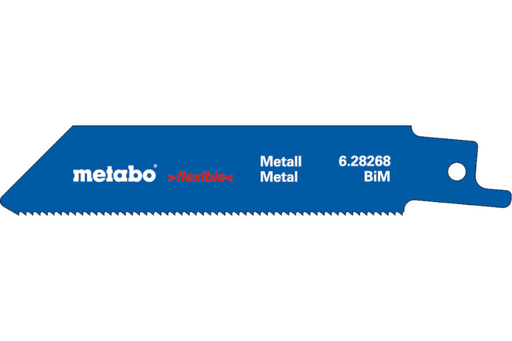 Полотно для сабельной пилы 100мм METABO S522EF (628268000), 5шт.