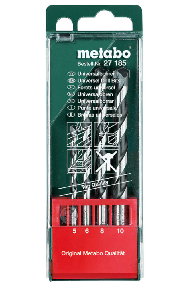Набор сверл универсальных 5-10 мм METABO, 4 шт. (627185000)