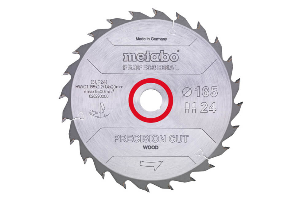 Диск пильный по дереву METABO PrecisionCutProf 165х20х24T (628290000)