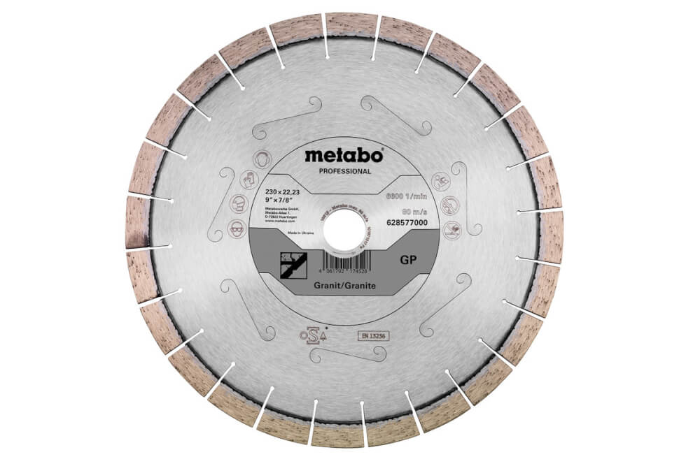 Диск алмазный METABO GP professional 230х22мм гранит (628577000)