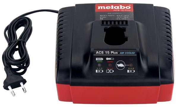 Зарядное устройство для аккумуляторов METABO ACS15 Plus для NiCd/NiMh/LiIon (627060000)