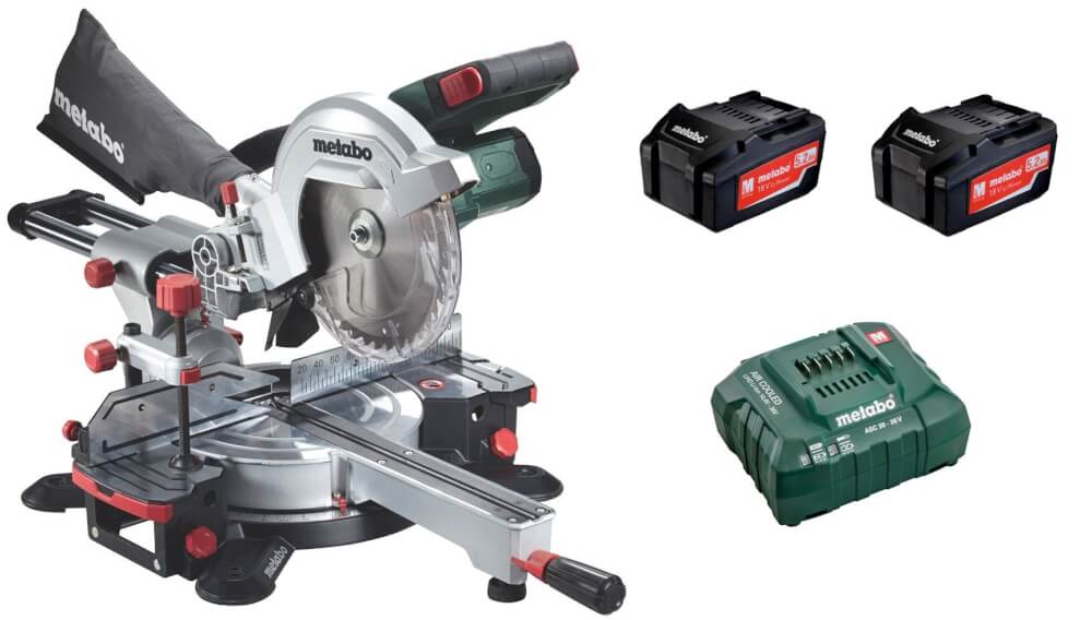 Торцовочная акк. пила Metabo KGS 18 LTX 216 (619001650) 18В, 2X5.2АЧ