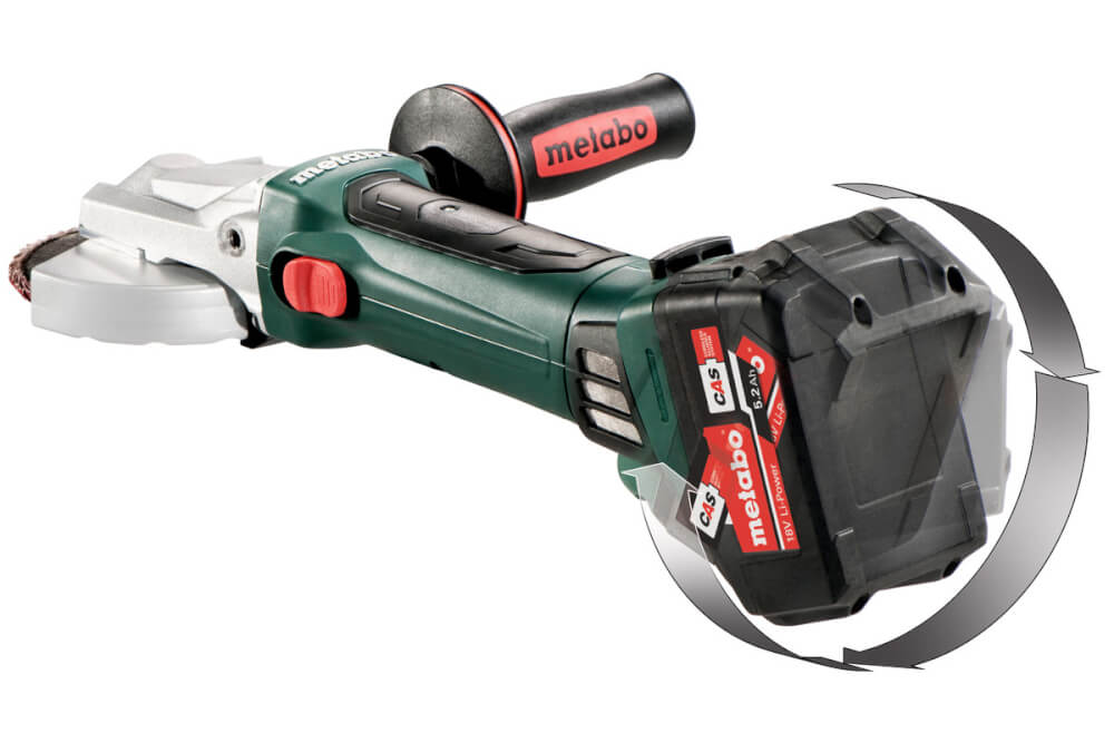 УШМ акк. Metabo WF 18 LTX 125 Quick (601306840) 18В, Без АКБ и ЗУ, Кейс