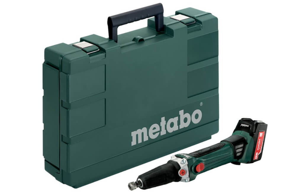 Шлифмашина прямая акк. Metabo GA 18 LTX (600638650) 18В, 2X5.2АЧ, Кейс