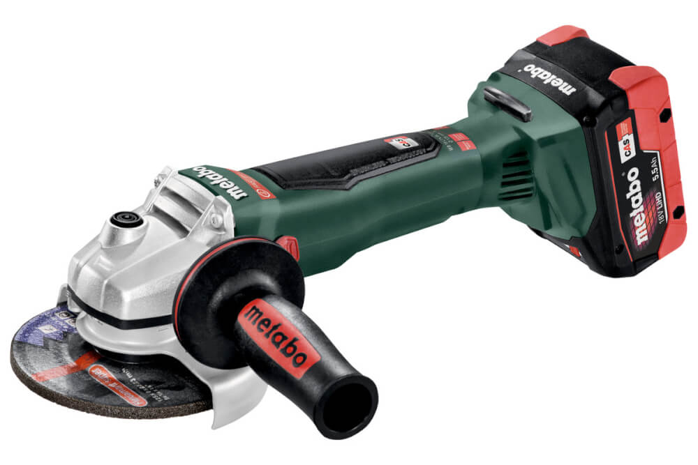УШМ акк. Metabo WB18 LTX 125 Quick (613077660) 18В, 2X5.5АЧ LiHD, Кейс