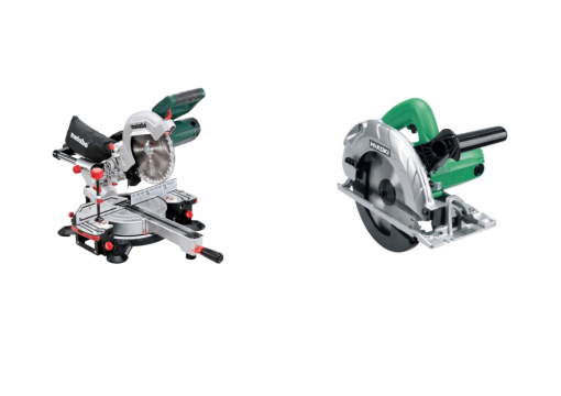 Набор электроинструментов: торцевая пила METABO KGS 216 M +пила HIKOKI C7SS (RUH21607)