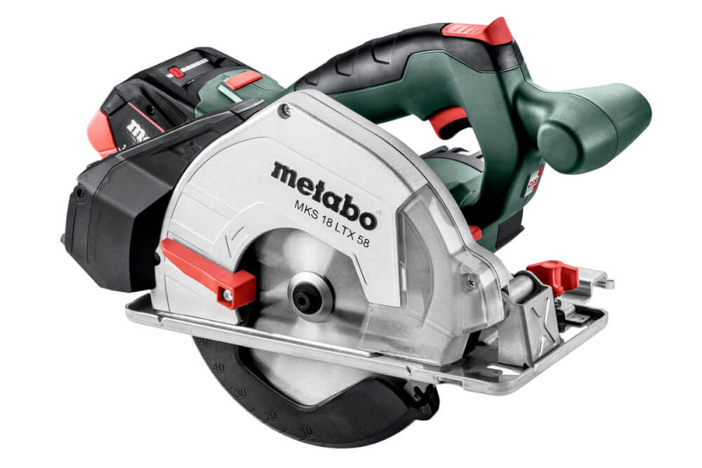 Пила по металлу дисковая акк. Metabo MKS 18 LTX 58 (600771700) 18В, 2X5.5АЧ LIHD, Кейс