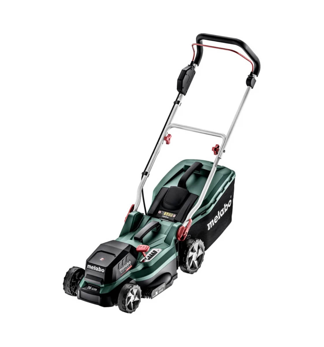 Газонокосилка аккумуляторная METABO RM 36-18 LTX BL 46 (T0525) [18В, 2х5,2 Ач, з/у]