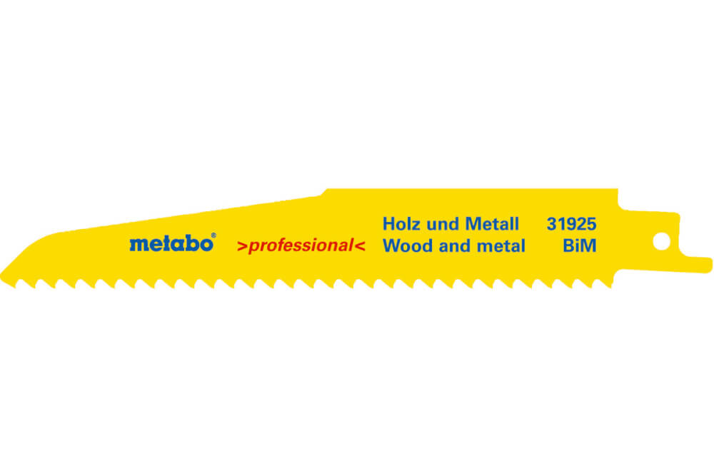 Полотно для сабельной пилы 150мм METABO S610DF (631925000), 5шт.