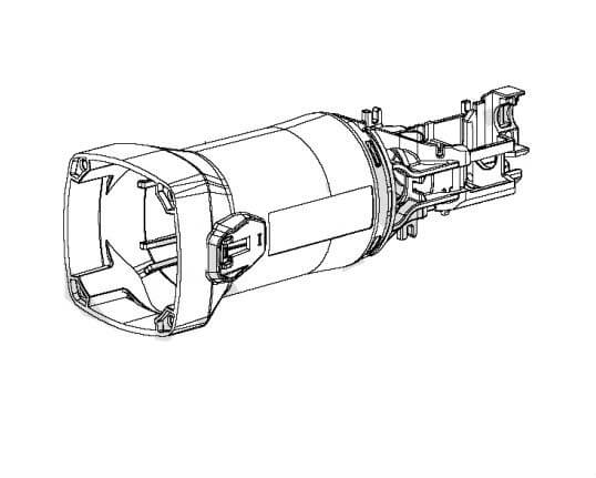 Корпус мотора Metabo 315013970 для W720-125