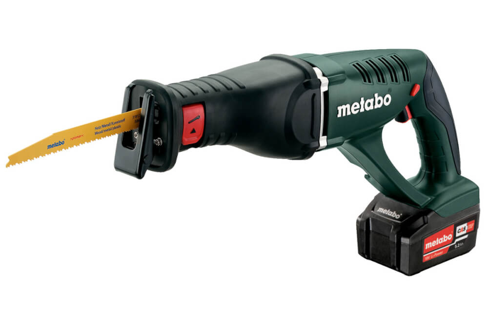 Сабельная акк. пила Metabo ASE 18 LTX (602269650) 18В, 2X5.2АЧ, Кейс