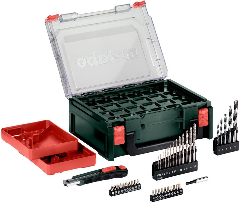 Дрель-шуруповерт Metabo POWERMAXX BS BASIC SET (600080710) [12В, 2x2,0 Ач,набор оснастки, кейс]