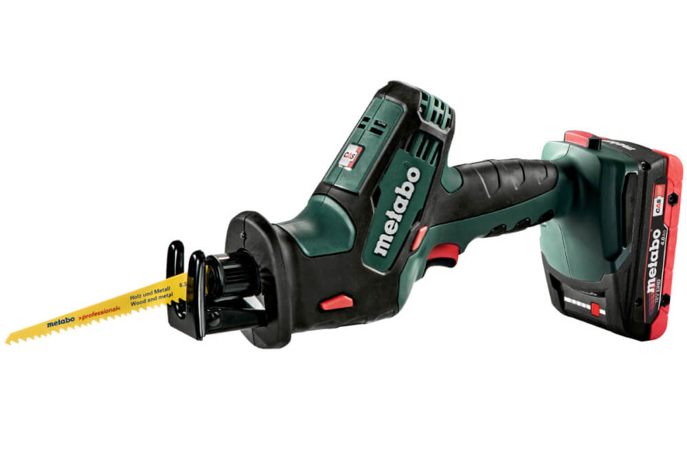 Сабельная акк. пила Metabo SSE 18 LTX Compact (602266800) 18В, 2X4АЧ LiHD, Кейс