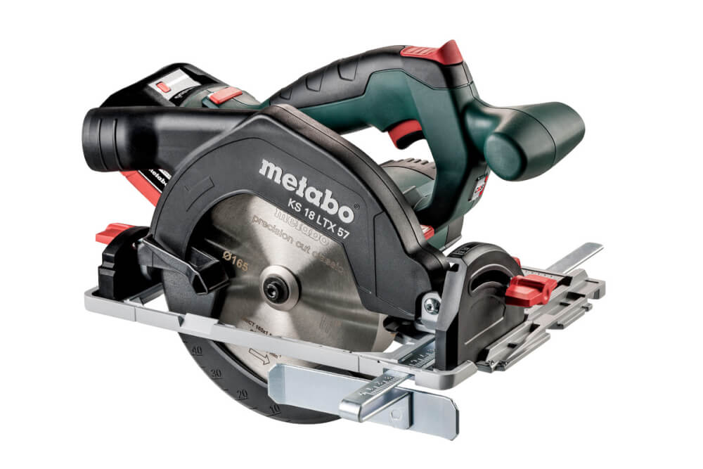 Пила дисковая акк. Metabo KS 18 LTX 57 (601857810) 18В,2X8АЧ LiHD, Кейс