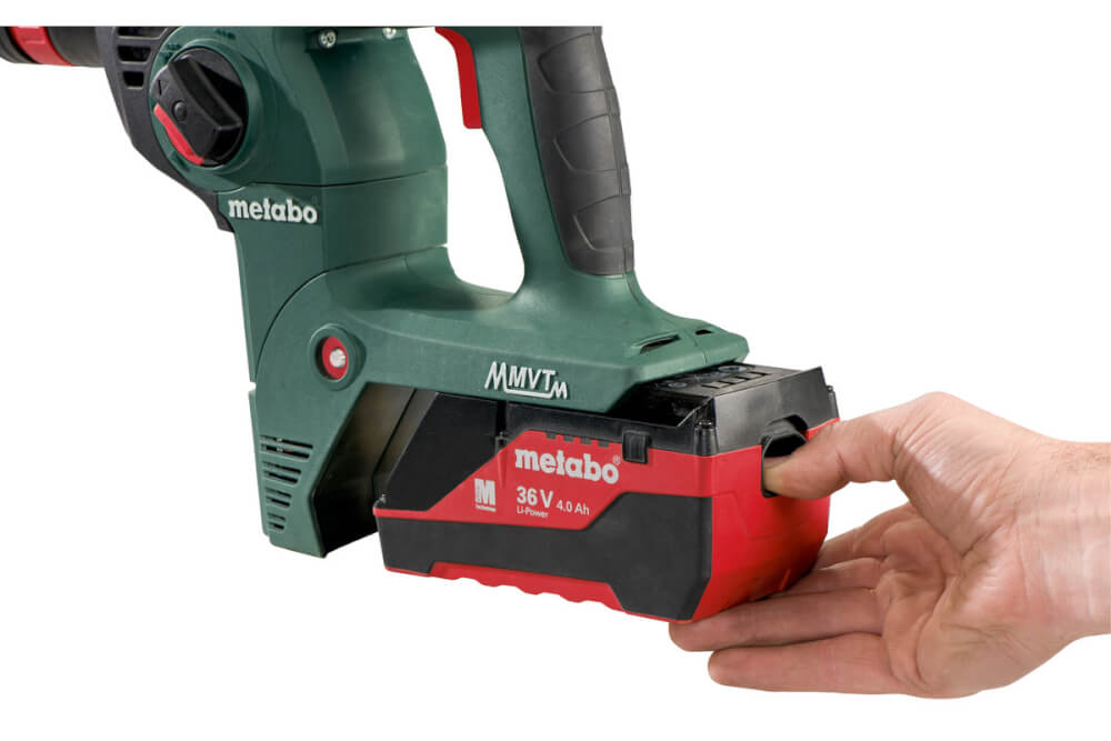 Перфоратор акк. Metabo KHA 36 LTX Quick (600795650) 36В, 2X5.2АЧ, Кейс