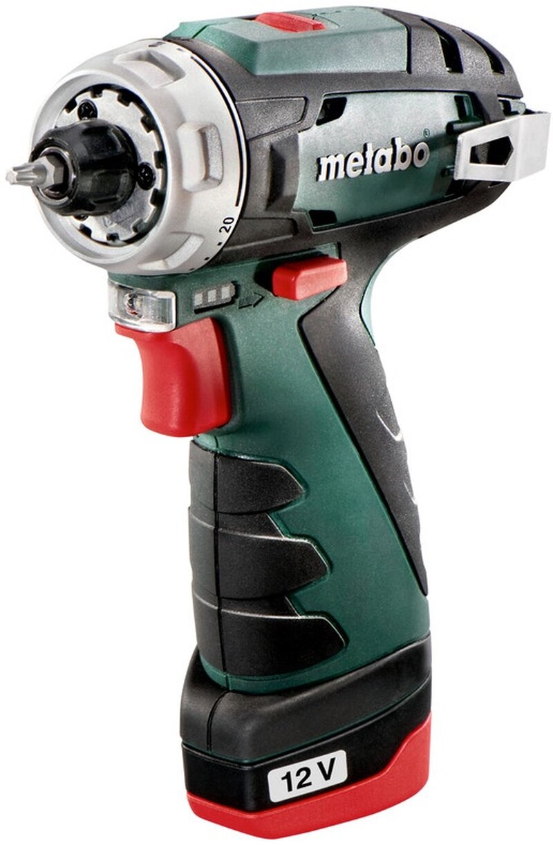 Дрель-шуруповерт Metabo POWERMAXX BS BASIC SET (600080710) [12В, 2x2,0 Ач,набор оснастки, кейс]