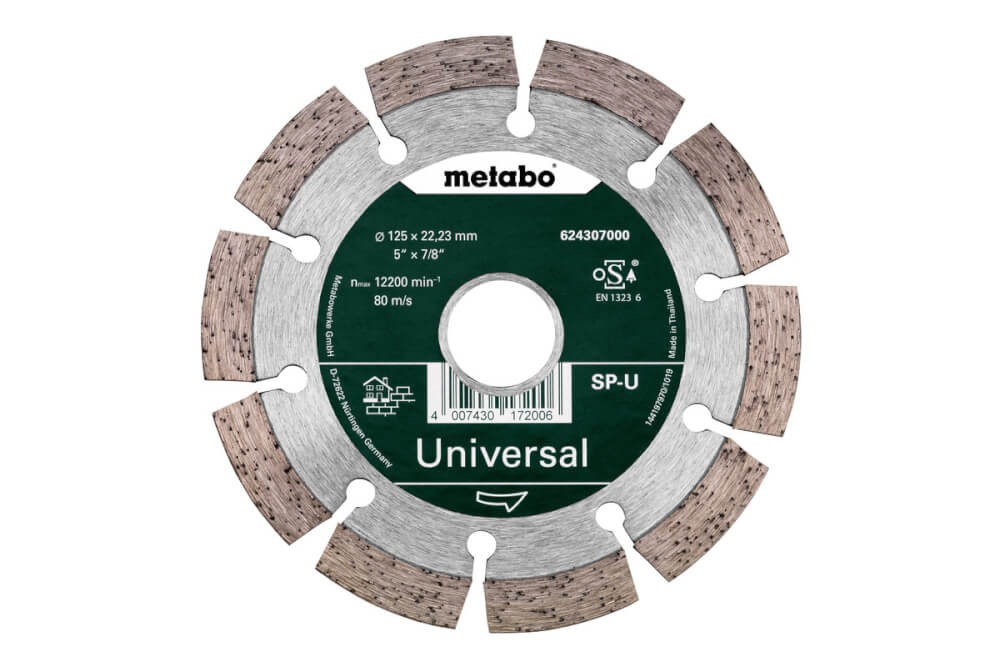 Диск алмазный METABO 125х22.2мм универсальный (624296000)