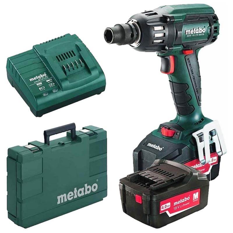 Гайковерт Metabo SSW 18 LTX 400 BL (602205500) 400Нм, 18В, 2X4АЧ, КЕЙС