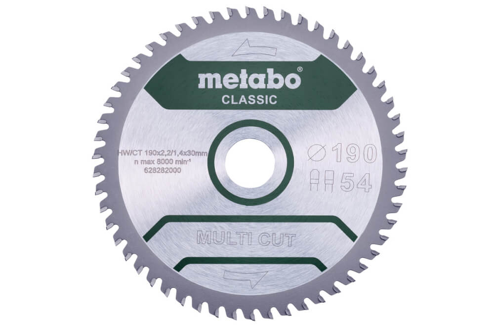 Диск пильный универсальный METABO MULTI CUT 190х30х54T (628282000)