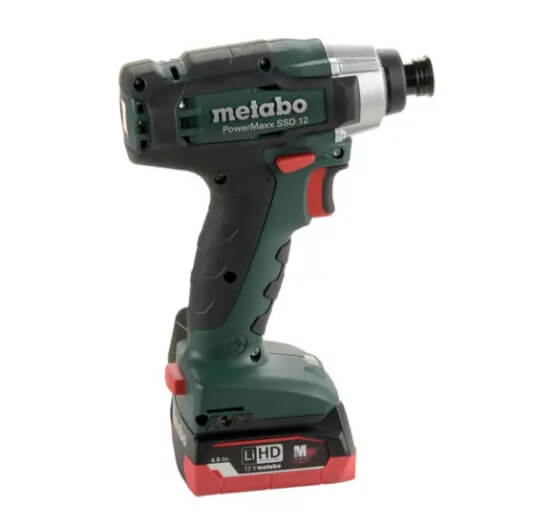 Гайковерт Metabo PowerMaxx SSD 12 (601114800) 115Нм, 12В, 2X4АЧ, КЕЙС