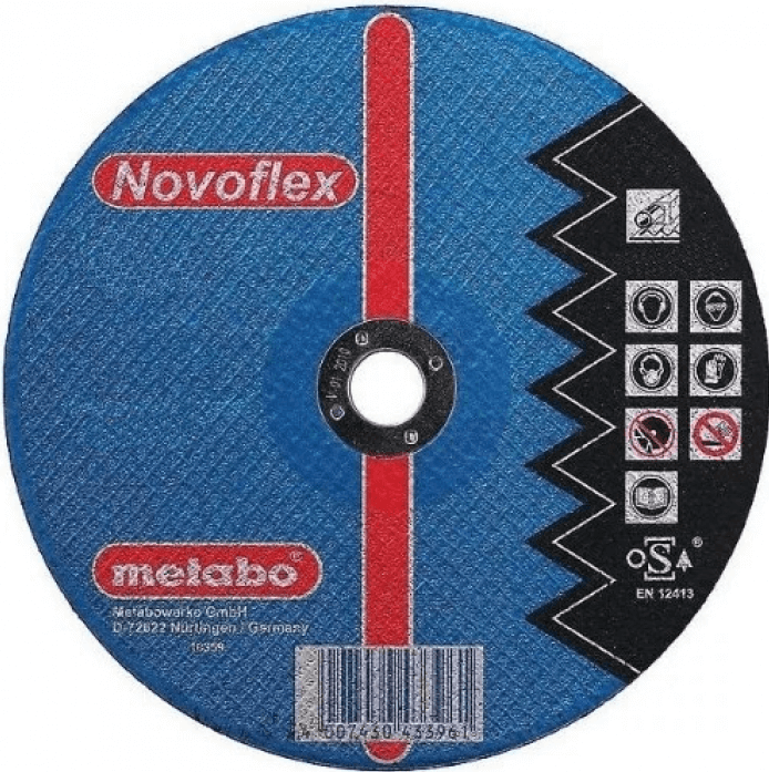 Круг шлифовальный по металлу METABO SP-Novoflex 180x22x6.0 мм (617172000)