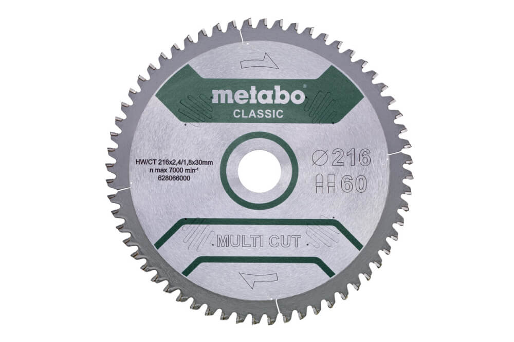 Диск пильный универсальный METABO MULTI CUT 254х30х60T (628285000)