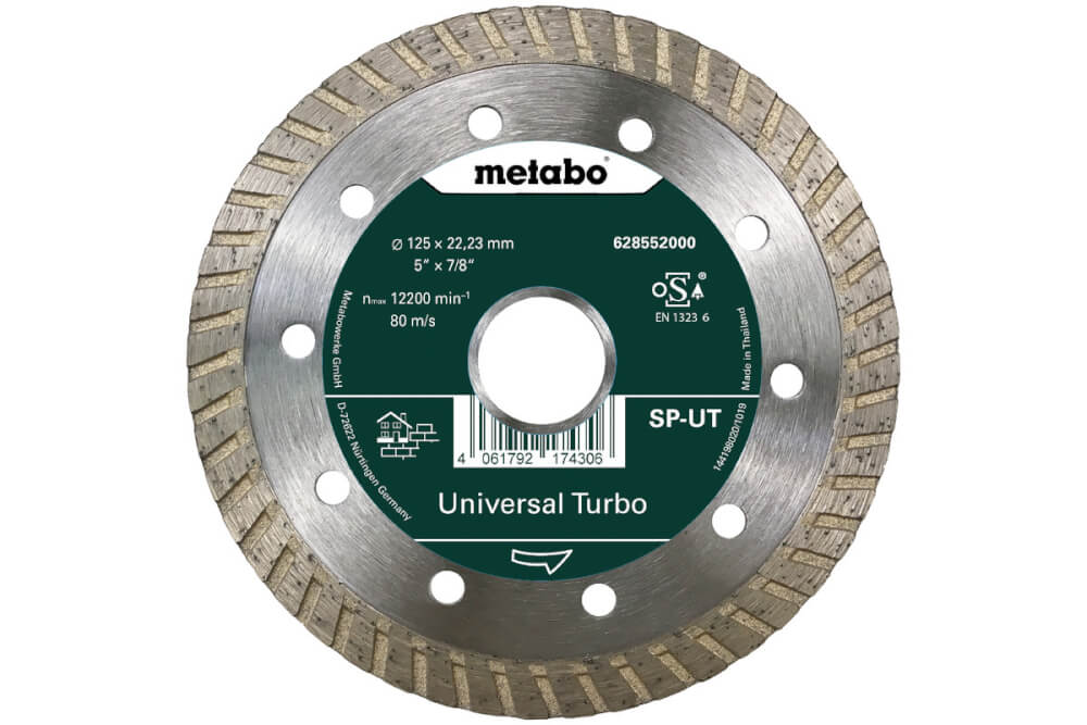 Диск алмазный METABO Turbo 125х22.2мм универсальный (628552000)