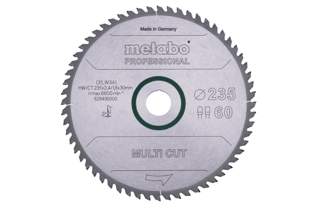 Диск пильный универсальный METABO MULTI CUT Professional 235х30х60T (628495000)