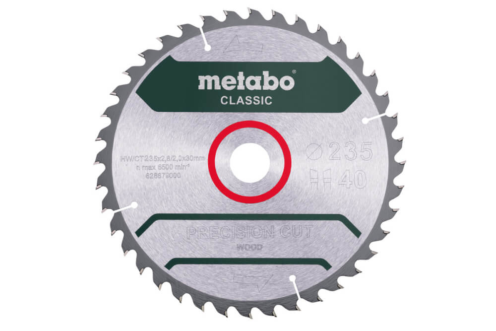 Диск пильный по дереву METABO PRECISION CUT WOOD Classic 235х30х40T (628680000)