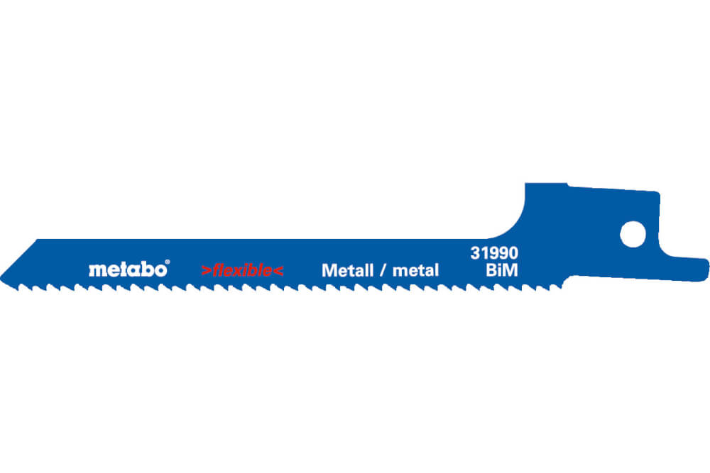 Полотно для сабельной пилы 100мм METABO S422BF (631990000), 5шт.