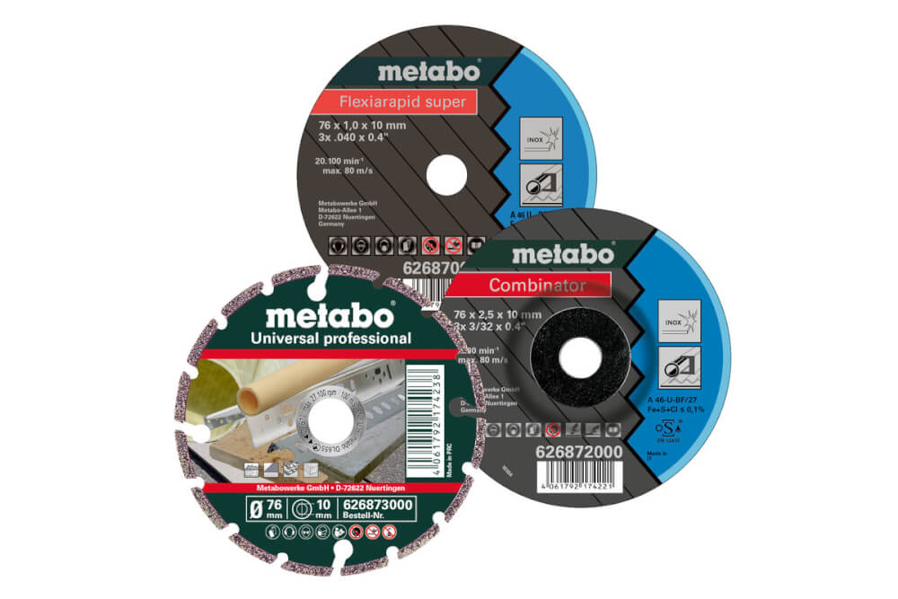 Набор кругов METABO 76х10 мм, 3 шт. PowerMaxx CC 12 BL / CC 18 LTX BL (626879000)