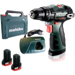 Шуруповерт ударный Metabo PowerMaxx SB BL (601784500) 12В, 2Х2,0АЧ, Кейс