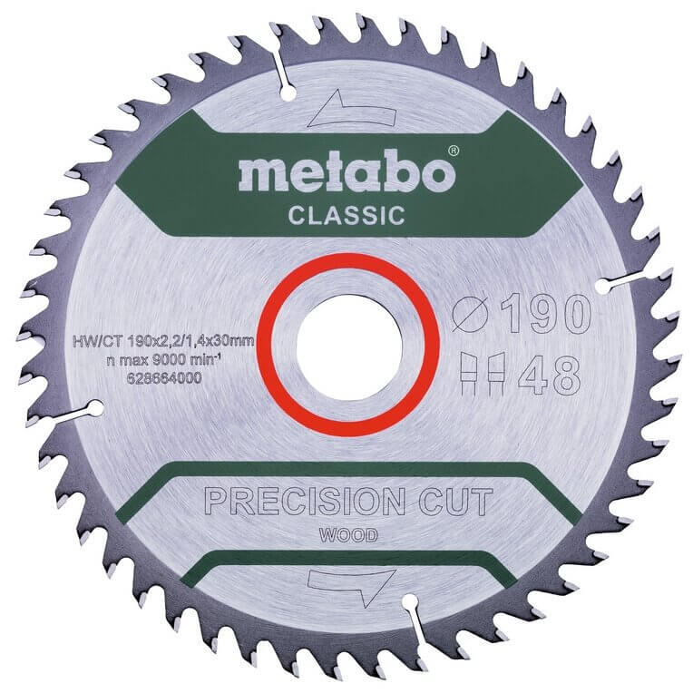 Диск пильный по дереву METABO PRECISION CUT WOOD 190х30х48T (628664000)