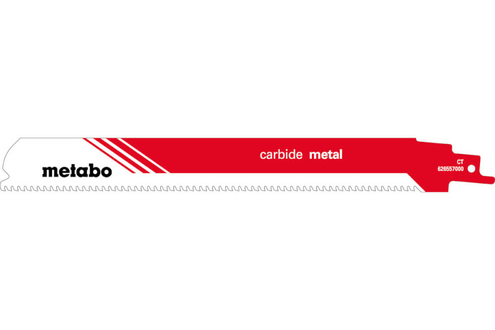 Полотно для сабельной пилы 225мм METABO CARBIDE METAL S1155CHM (626557000), 1шт.