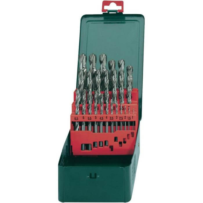 Набор сверл по металлу 1-13 мм METABO HSS-G, 25 шт. (627154000)