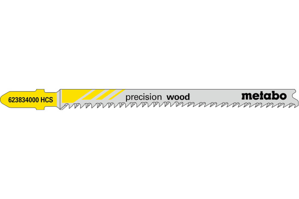 Пилки для лобзика METABO PRECISION WOOD T308BP (623834000), 5шт.