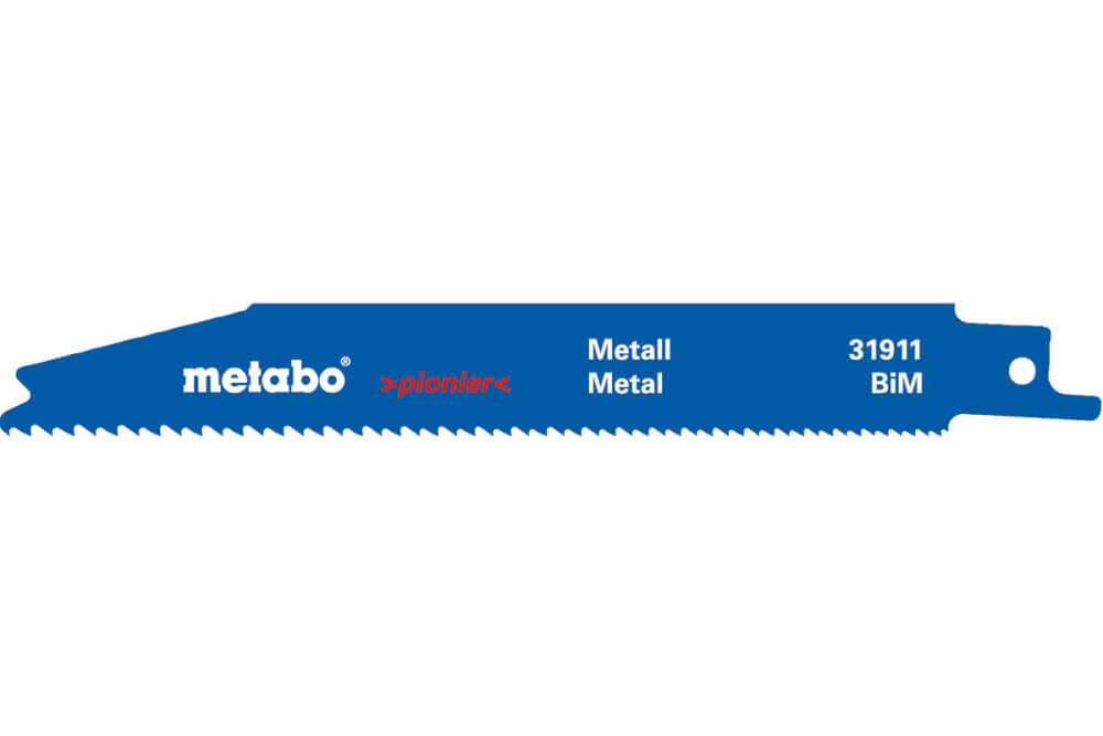 Полотно для сабельной пилы 150мм METABO S123XF (631911000), 2шт.