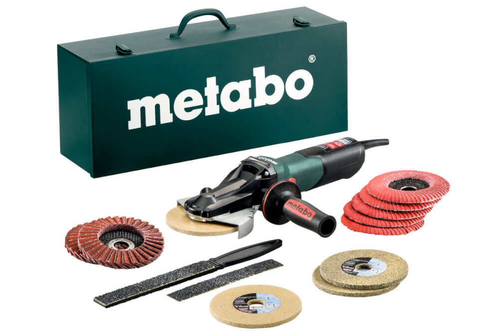 УШМ Metabo WEVF 10-125 Quick Inox Set (613080500) Ящик из лист. стали, оснастка