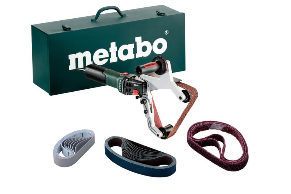 Шлифмашина ленточная для труб Metabo RBE 15-180 Set (602243500) Ящик из лист. стали