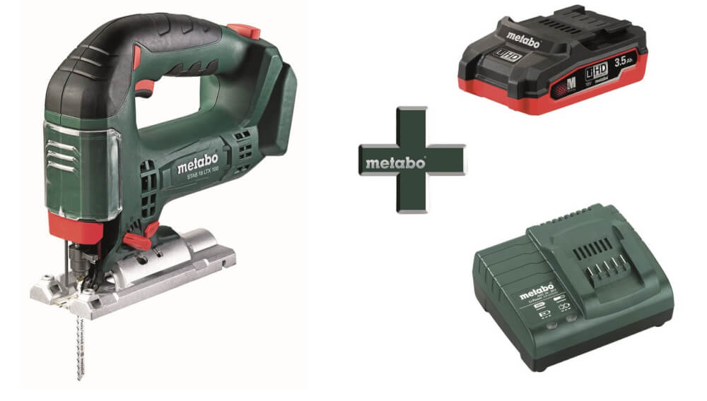 Лобзик Metabo STAB 18 LTX 100 + 3.5АЧ + ЗУ (T0335)