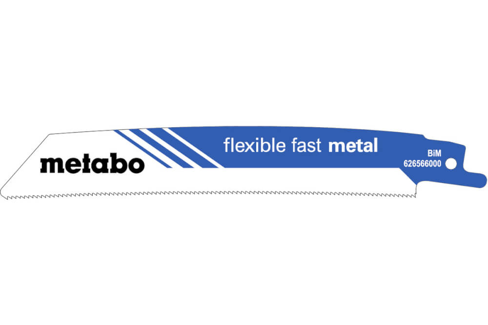 Полотно для сабельной пилы 150мм METABO FLEXIBLE FAST METAL (626566000), 5шт.