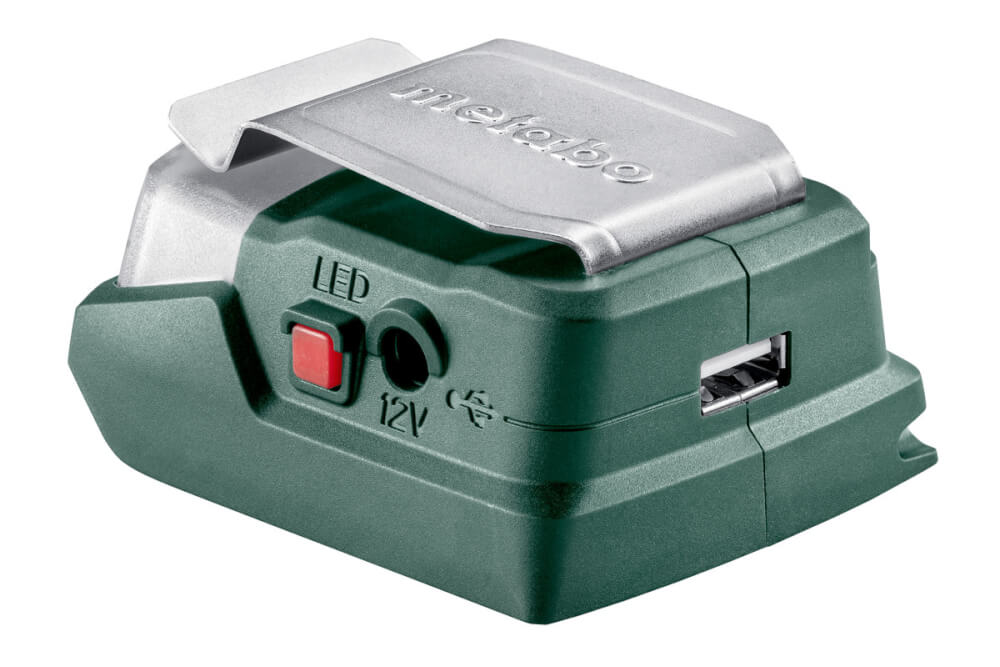 Фонарь-адаптер Metabo PowerMaxx 12 LED-USB (600298000) 12В, Без АКБ и ЗУ, Картон