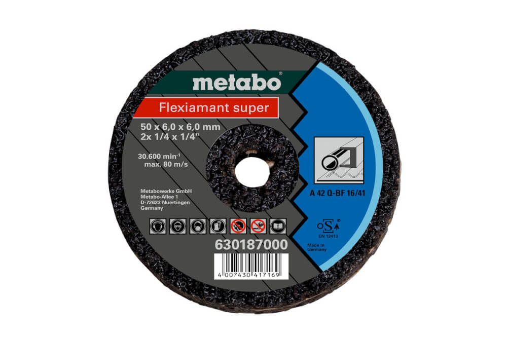 Круг отрезной по металлу METABO Flexiamant S 50х6х6 мм (630187000)