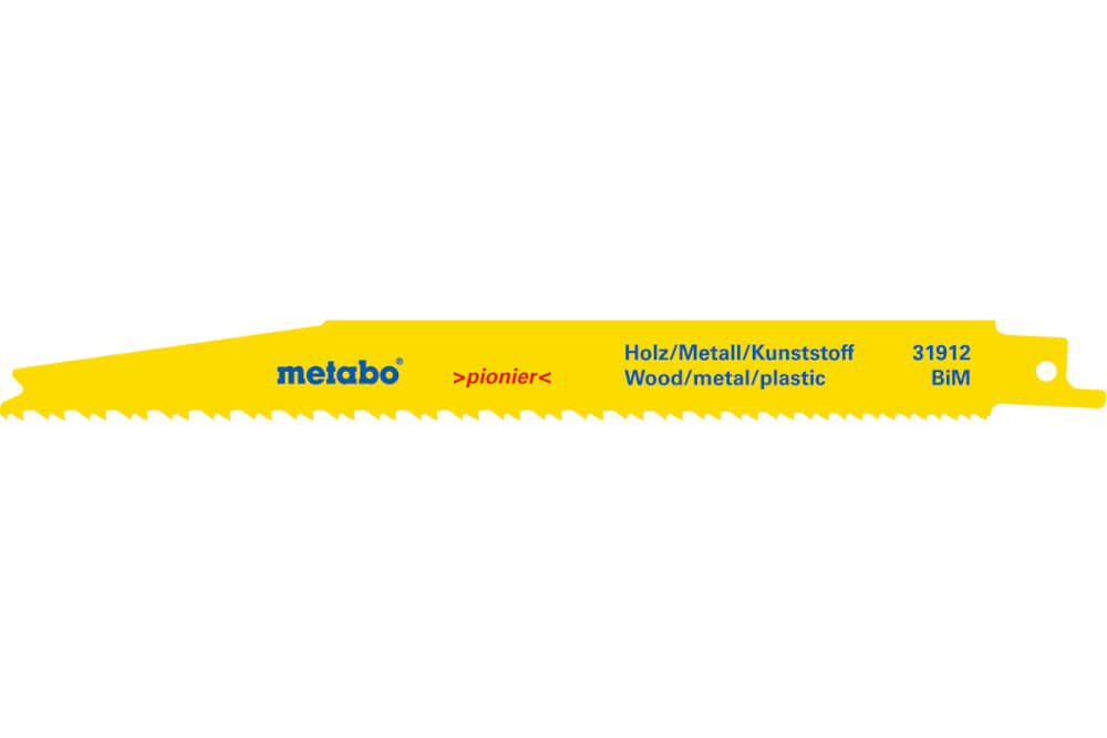Полотно для сабельной пилы 200мм METABO S3456XF (631912000), 2шт.