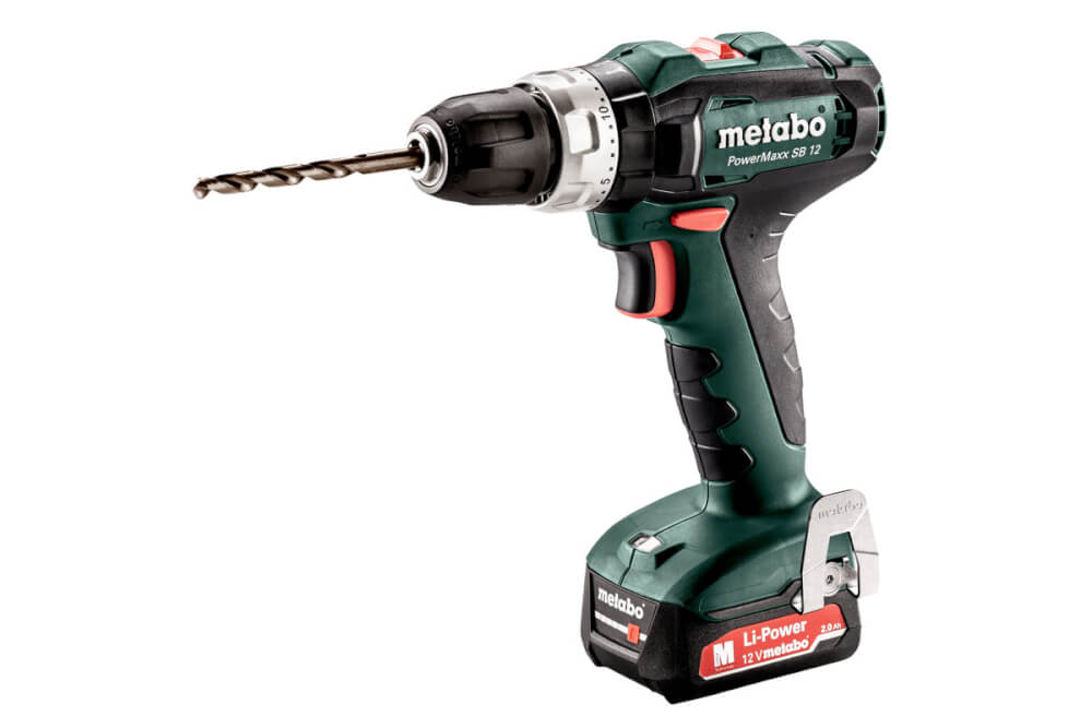 Шуруповерт ударный Metabo PowerMaxx SB 12 (601076500) 12В, 2х2АЧ, Кейс